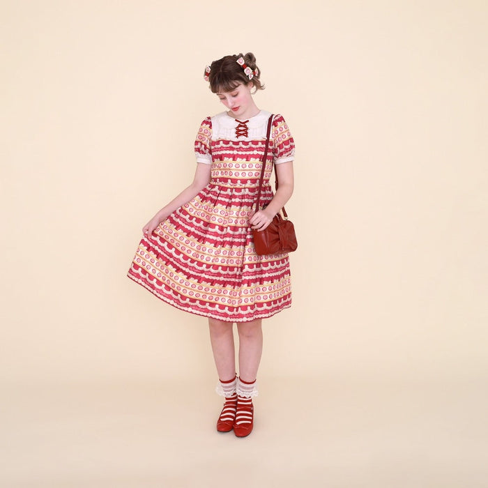 WhipCake Border Onepiece Dress