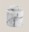 White Marble Butter Pot