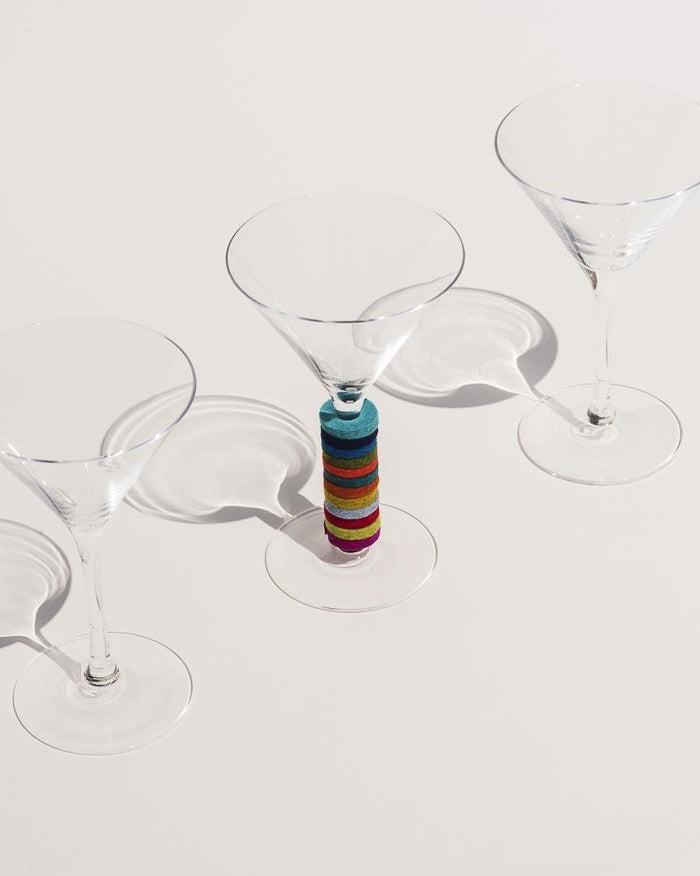 Wine-O's Round Felt Wine Charms
