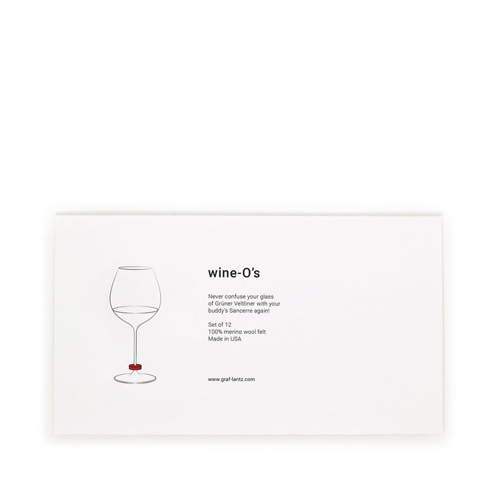 Wine-O's Round Felt Wine Charms