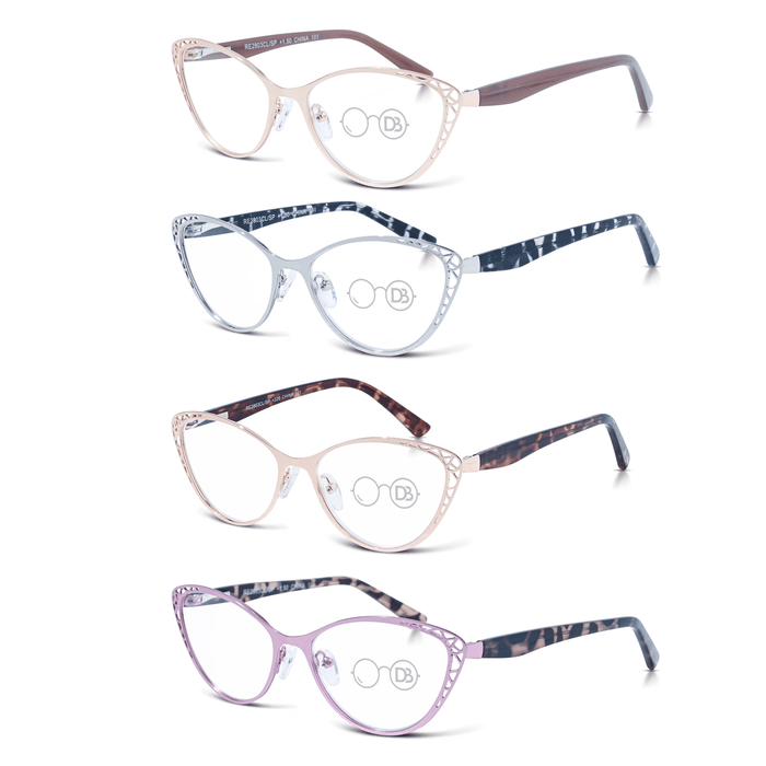 DebSpecs Womens Metal Cat Eye Readers ap2803clsp product group