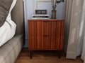 Wooden Nightstand with 2 Drawers