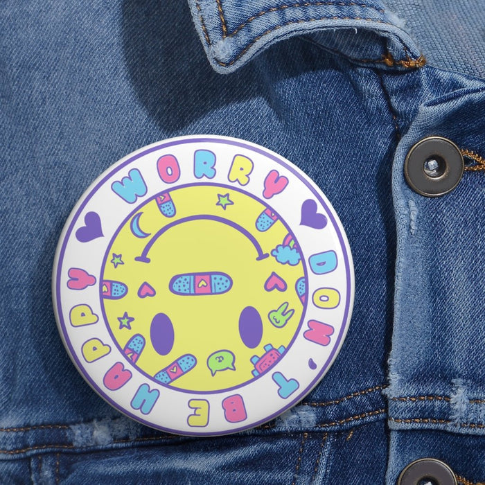Worry, Don't Be Happy Button - Lolita Collective