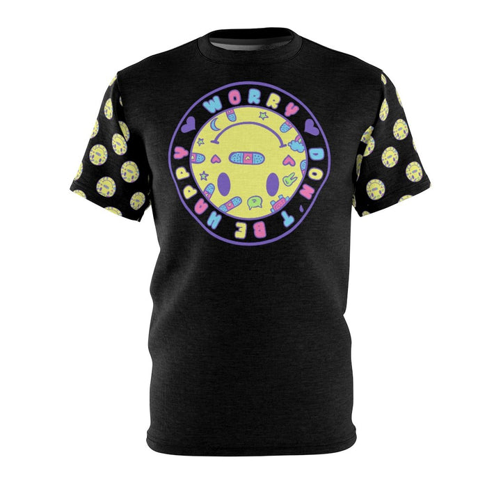Worry, Don't Be Happy Tshirt (Black) - Lolita Collective