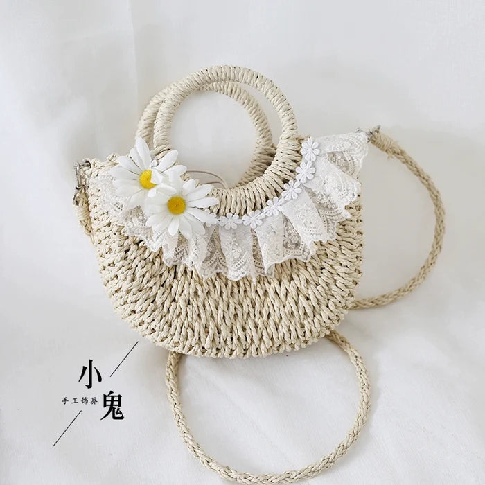 Woven Daisy Handbag