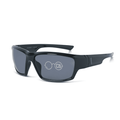 DebSpecs Wrap around Bifocal Reading Sunglasses ocr28bf Black angled view