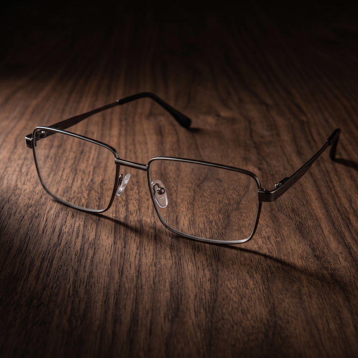 DebSpecs final table brown clear product shot eyewear