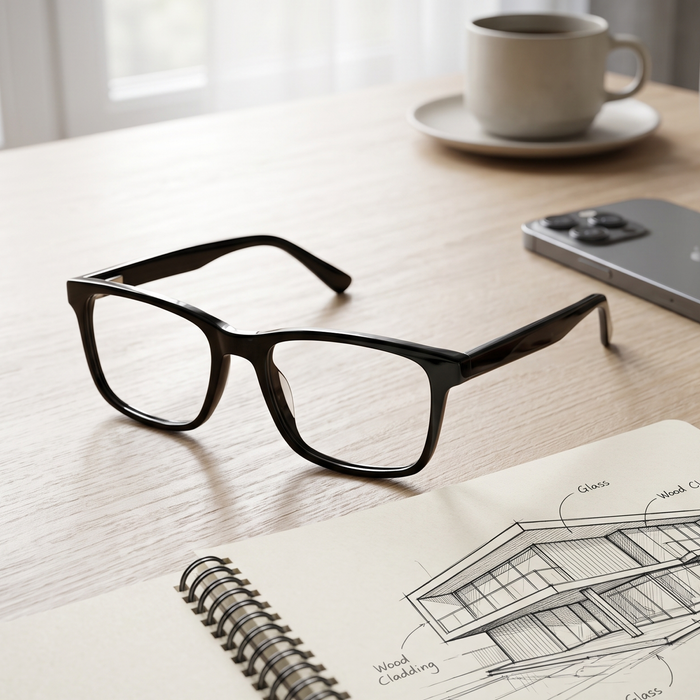 DebSpecs Billions black high power product shot eyewear