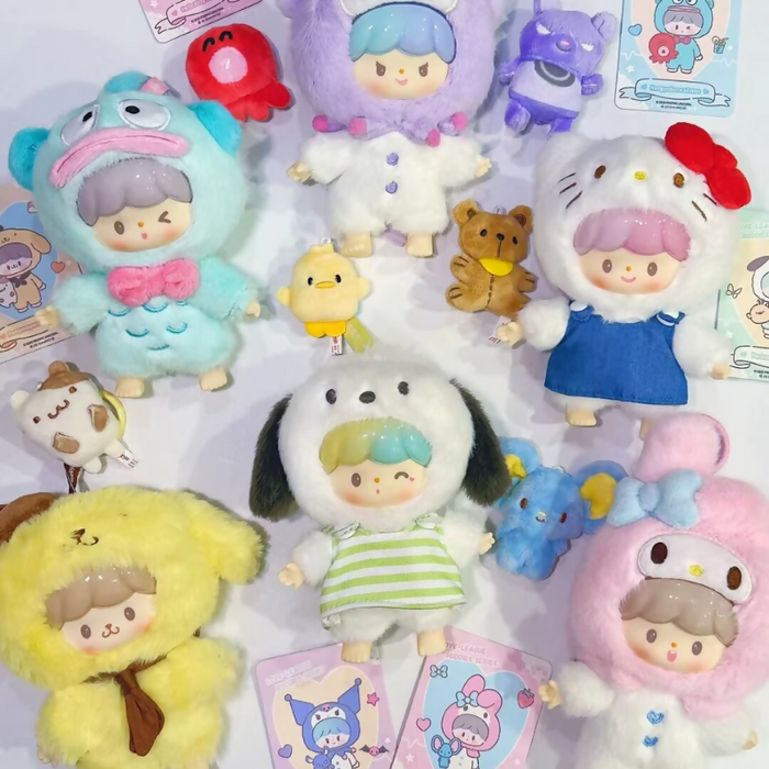 Zzoton x Sanrio Love League Buddies Series Plush Blind Box